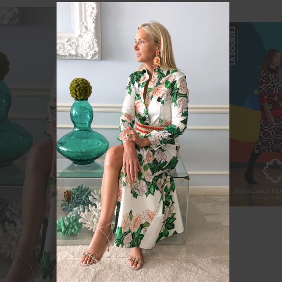 NWT ALA VON AUERSPERG WOMENS KATHE DRESS IN GARDENIA MAXI BUTTON DOWN SZ 8 - Picture 1 of 10